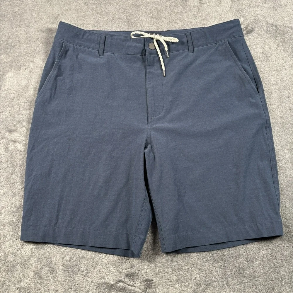 Faherty Shorts Mens 34 Blue All Day Chino Stretch 8
